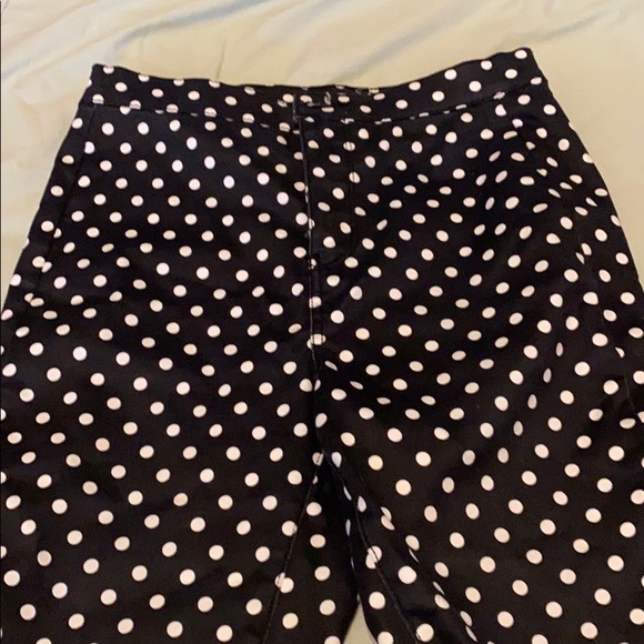 Black polka dot pants - Picture 1 of 3